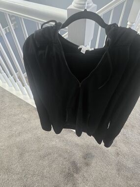 Threads 4 Thought Sustainable Black Zip Up Hoodie Plus Size 2X